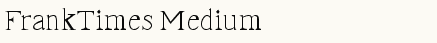font шрифт FrankTimes Medium