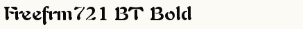 font шрифт Freefrm721 BT Bold