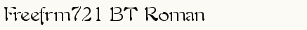font шрифт Freefrm721 BT Roman