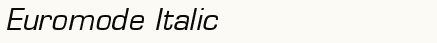 font шрифт Euromode Italic