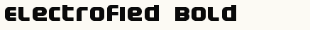 font шрифт Electrofied Bold
