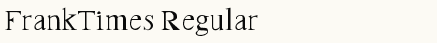 font шрифт FrankTimes