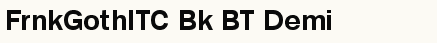 font шрифт Franklin Gothic ITC Demi BT