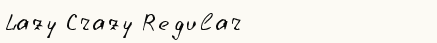 font шрифт Lazy Crazy