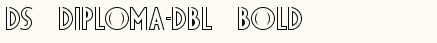 font шрифт DS Diploma-DBL Bold