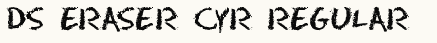 font шрифт DS Eraser Cyr