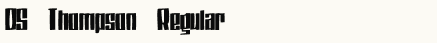 font шрифт DS Thompson