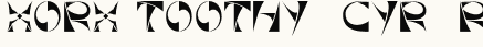 font шрифт Xorx_Toothy Cyr