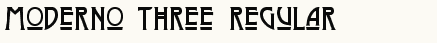 font шрифт Moderno Three