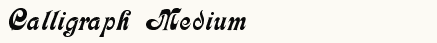 font шрифт Calligraph  Medium