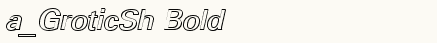 font шрифт a_GroticSh Bold Italic