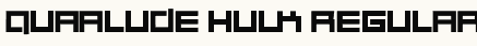 font шрифт Quaaludehulk Regular