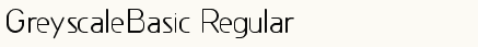 font шрифт Greyscale Basic Regular