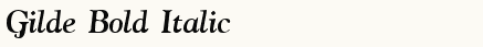 font шрифт Gilde Bold Italic
