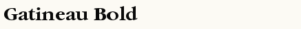 font шрифт Gatineau Bold
