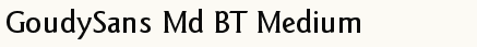 font шрифт Goudy Sans Medium BT