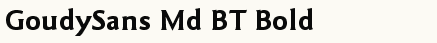 font шрифт Goudy Sans Bold BT