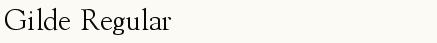 font шрифт Gilde Regular