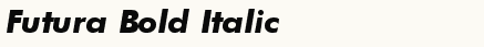 font шрифт Futura Bold Italic BT