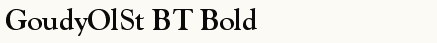 font шрифт GoudyOlSt BT Bold