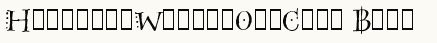 font шрифт HogwartsWizardOrnCaps Bold