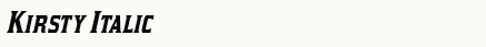 font шрифт Kirsty Italic