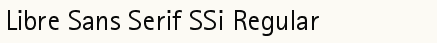 font шрифт Libre Sans Serif SSi
