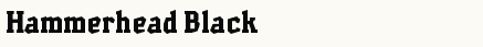 font шрифт Hammerhead Black