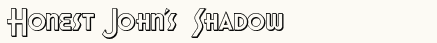 font шрифт Honest John&amp;#039;s  Shadow