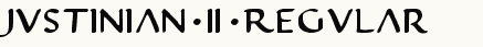 font шрифт Justinian 2