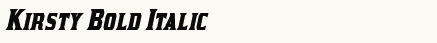 font шрифт Kirsty Bold Italic