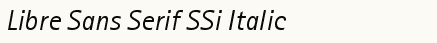 font шрифт Libre Sans Serif SSi Italic