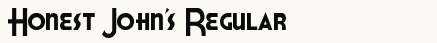 font шрифт Honest John&amp;#039;s