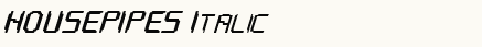 font шрифт HOUSEPIPES Italic