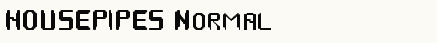 font шрифт HOUSEPIPES Normal