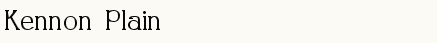 font шрифт Kennon Plain