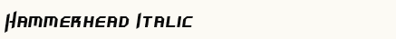 font шрифт Hammerhead Italic