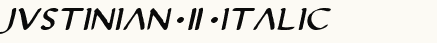 font шрифт Justinian 2 Italic