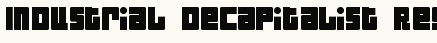 font шрифт Industrial Decapitalist