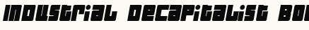 font шрифт Industrial Decapitalist BoldItalic
