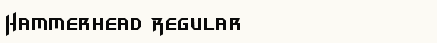 font шрифт Hammerhead