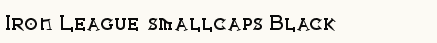 font шрифт Iron League smallcaps Black