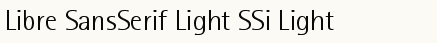 font шрифт Libre SansSerif Light SSi Light