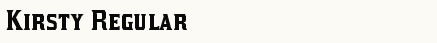 font шрифт Kirsty