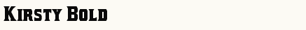 font шрифт Kirsty Bold