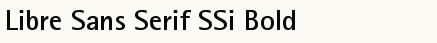 font шрифт Libre Sans Serif SSi Bold