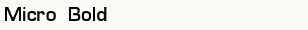font шрифт Micro  Bold