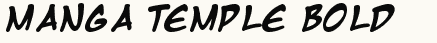 font шрифт Manga Temple Bold
