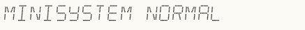 font шрифт Minisystem