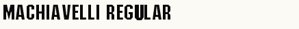 font шрифт Machiavelli Regular